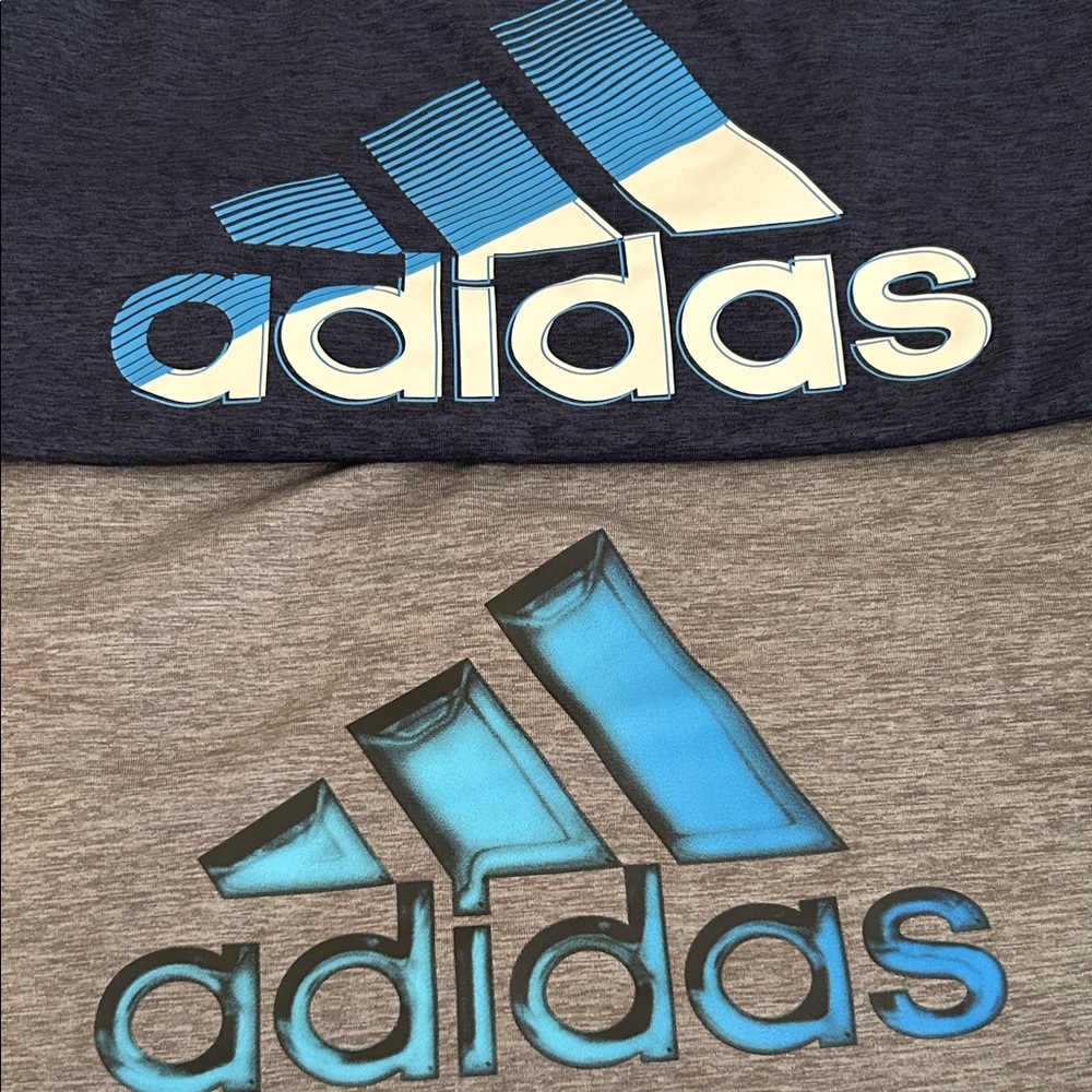 Adidas Kids Tee Set - Navy and Beige